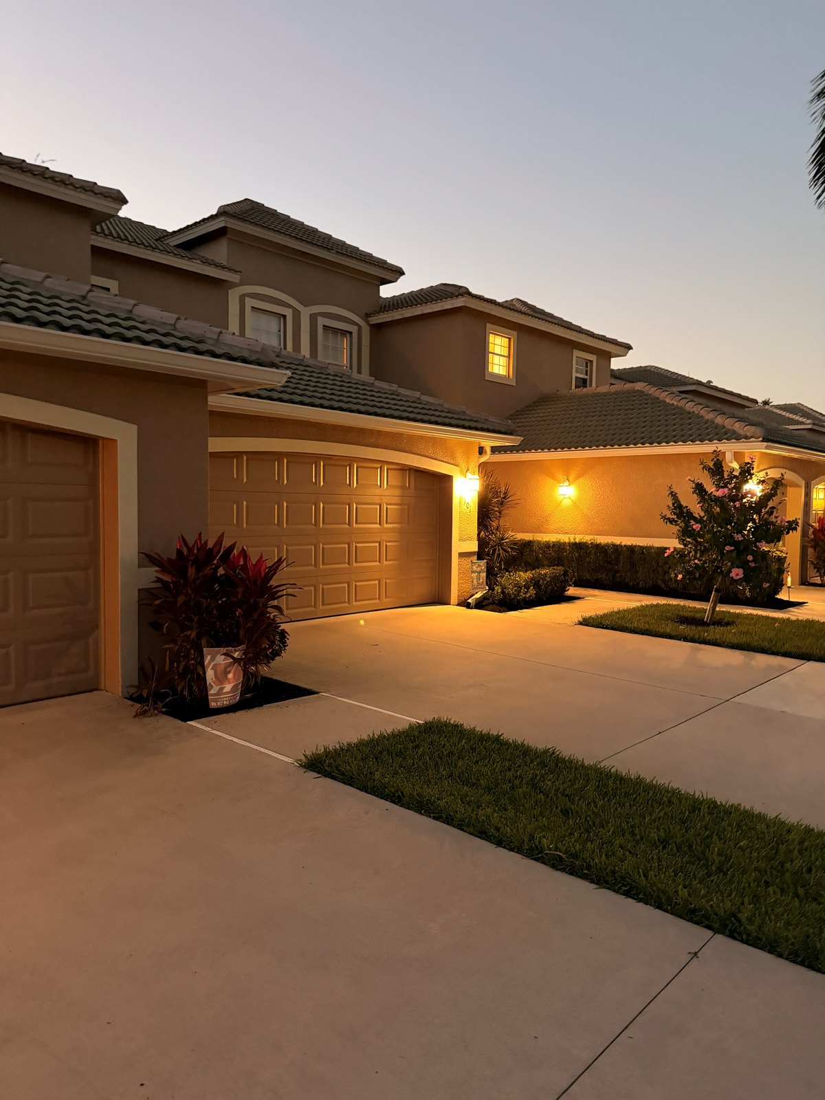Curb appeal at dusk