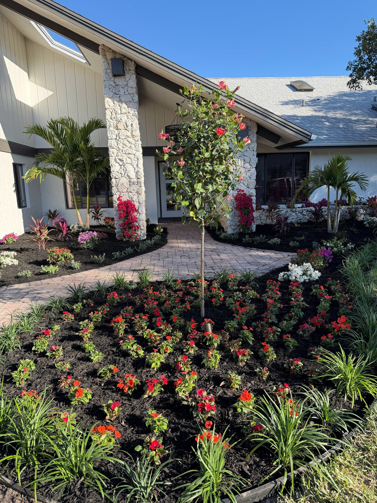 Seasonal color at the entry